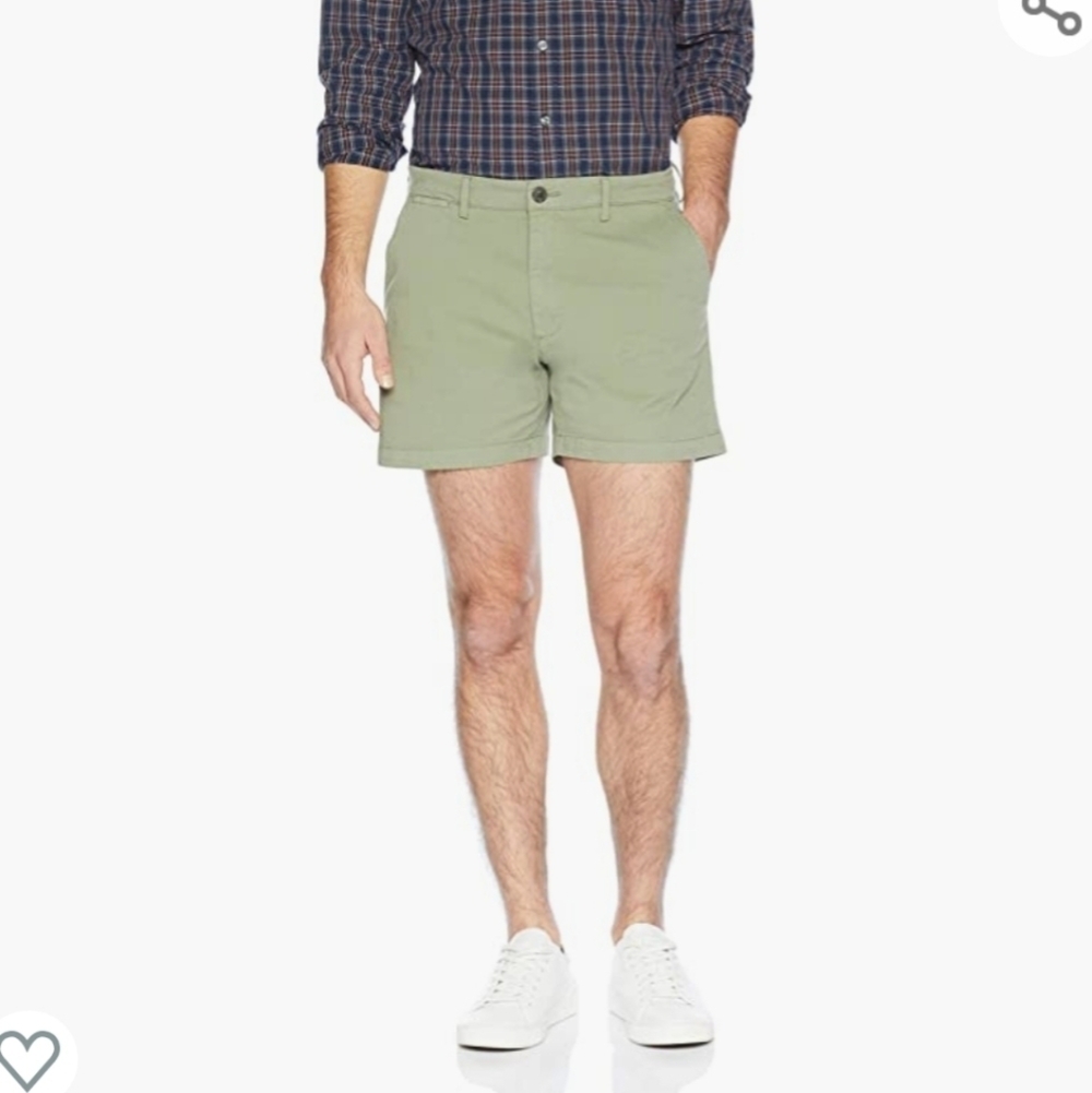 Goodthreads Khaki Green Flat Front Shorts Size 40
